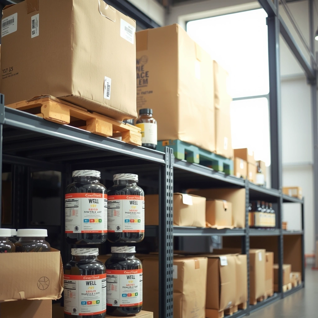 Zaplecze sklepu Mocny Sport